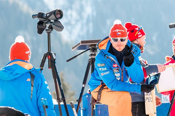 ftrenr tmu Ondej Ryb bhem vytrvalostnho zvodu v italsk Anterselv.