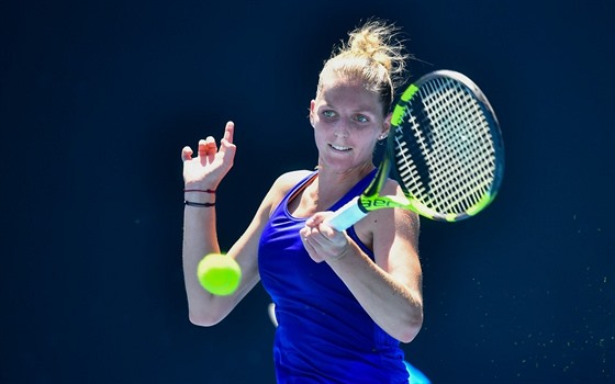 Kristýna Plíková v prvním kole Australian Open.