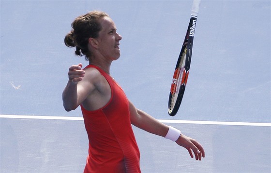 Barbora Strýcová se v semifinále na turnaji v Sydney zlobí sama na sebe..