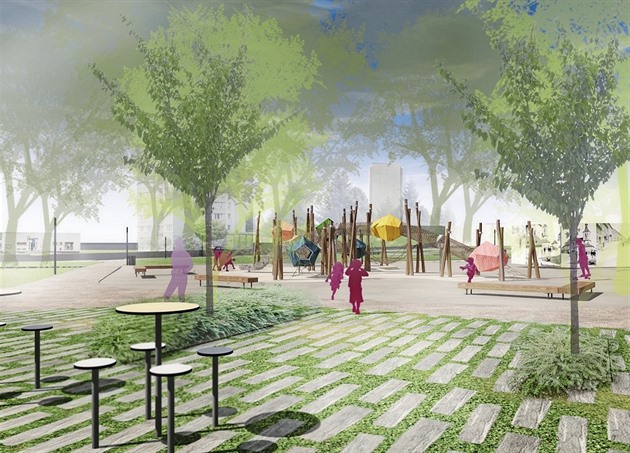 Centrem revitalizovaného humpoleckého parku Stromovka by se mlo stát dtské...