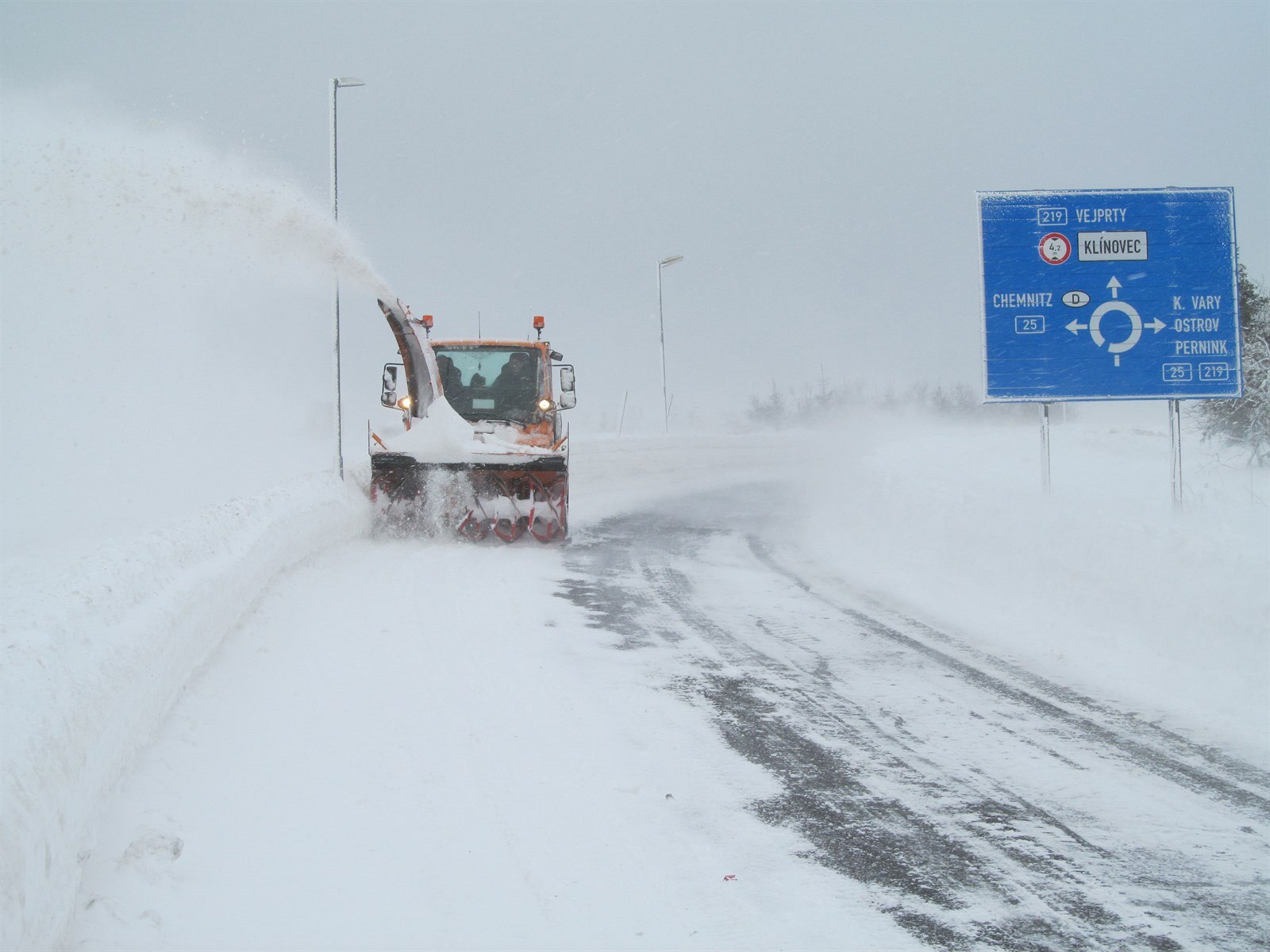 Zaváté krušnohorské silnice.
