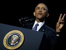 Americký prezident Barack Obama pi posledním projevu k národu. (11.1. 2017)