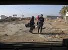 Od zaátku boj uteklo z Mosulu 161 000 civilist (16. ledna 2017)