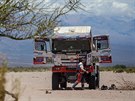 PROKLET ETAPA. Martin Kolom piel v destm djstv Rallye Dakar po...