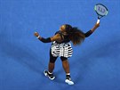 Americká tenistka Serena Williamsová slaví. Ve druhém kole Australian Open...