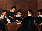 Regenti muského starobince, Frans Hals. Byli jeho mecenái. Pipomínali mu...