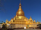 Stavba pagody Kuthodaw byla zahájena v roce 1857.