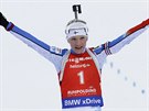 ZASE ZLATÁ. Finská biatlonistka Kaisa Mäkäräinenová jednoznačně ovládla v...