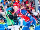 eská biatlonistka Eva Puskaríková dokonila stíhací závod v Ruhpoldingu na...