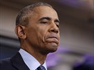 Konící americký prezident Barack Obama na poslední tiskové konferenci (18....