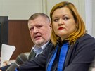 Lobbista Ivo Rittig a jeho advokátka Katarína Koiaková Oboová (10. ledna...
