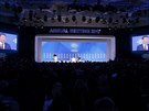 ínský prezident Si in-pching na WEF v Davosu (17. ledna 2017).