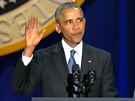 Barack Obama se v projevu louil s Ameriany.