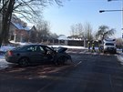 idi v Kladn havaroval s autem do stromu (19.1.2017).