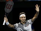 Roger Federer v prvním kole Australian Open.