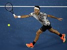 Roger Federer v prvním kole Australian Open.