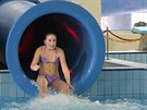 Rokycansk� baz�n m� nov� osmdes�t metr� dlouh� tobog�n a tak� v��ivky. (9....