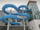 Rokycanský bazén má nový osmdesát metr dlouhý tobogán a také víivky. (9....