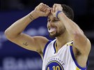 Stephen Curry ze Golden State Warriors nesouhlasí s výrokem rozhodích.