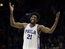 Joel Embiid z Philadelphie, spokojený s formou svého týmu