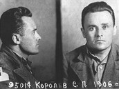 Snímek Sergeje Koroljova po zatčení v roce 1938.