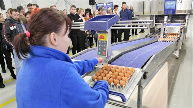 Spolenost esk vejce Farms otevela ve Vejprnicch u Plzn novou tdrnu vajec za 135 milion korun. (5. ledna 2017)