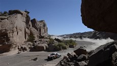 Sébastien Loeb v desáté etap Rallye Dakar.