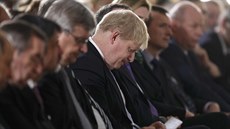 Boris Johnson na tiskové konferenci Theresy Mayové (17. ledna 2017)