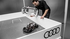 Audi ukázalo zmenený model Q2, který se s vyuitím kamer a ultrazvukových...