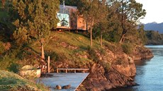 Sauna v chilském Lago Ranco.