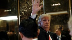 Donald Trump se se�el s majitelem obchodu Alibaba Jackem Ma (9. ledna 2017).