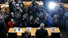 Martin Winterkorn p�i svém dne�ním vystoupení p�ed n�meckými zákonodárci (19....