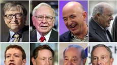 Bill Gates, Warren Buffett, Jeff Bezos, Amancio Ortega, Mark Zuckerberg, Larry...