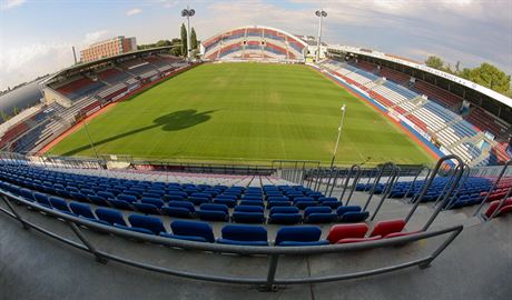 Pohled na Andrv stadion v Olomouci, který je domovem fotbalové Sigmy.