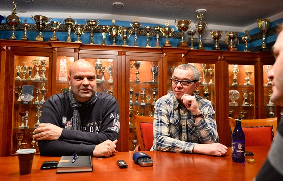 Sportovní ředitel Jakub Dovalil (vlevo) a člen teplického představenstva Ing....