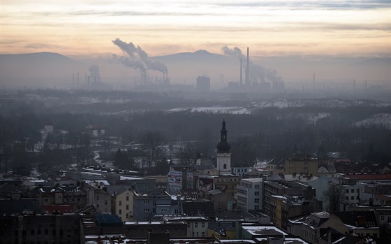 Ranní smog v Ostrav (20.1.2017)