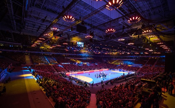 Multifunkční aréna v Lille při osmifinále mistrovství světa mezi Francií a...