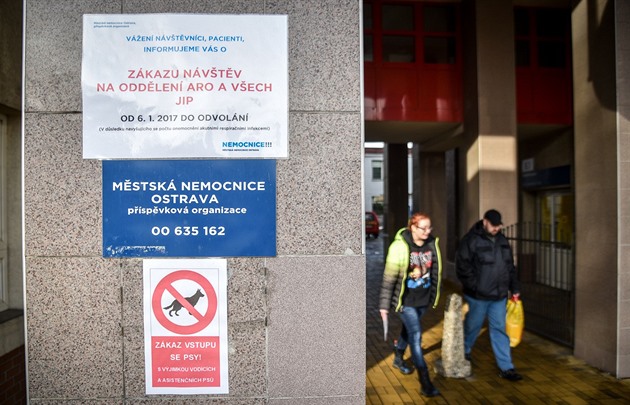 Zákaz návtv v Mstské nemocnici Ostrava.