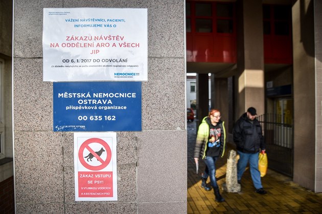 Zákaz návtv v Mstské nemocnici Ostrava.