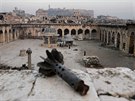 Válkou poniená Umájjovská meita v Aleppu (19. ledna 2017)