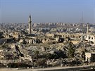 Trosky hotelu Carlton v Aleppu, který v roce 2014 zniili povstalci (21. ledna...