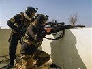 Irátí vojáci v boji s Islámským státem v Mosulu (19. ledna 2017)