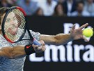 Bulharský tenista Grigor Dimitrov hraje v semifinále Australian Open proti...