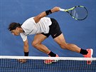 panlský tenista Rafael Nadal podklouzl v semifinále Australian Open.