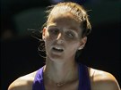 Kristýna Plíková v zápase 3. kola Australian Open proti Nmce Kerberové...