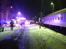 Na elezniním pejezdu ve Vejprnicích u Plzn se stetlo auto s vlakem,...