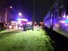 Na elezninm pejezdu ve Vejprnicch u Plzn se stetlo auto s vlakem,...