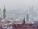 Smog v Praze. Pohled na Staré Msto (20.1.2017)