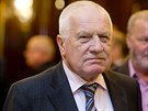 Exprezident Václav Klaus na semináři ke dvacátému výročí česko-německé deklarace