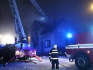 Hasii zasahovali u poáru rodinného domu na Kolínsku (20.1.2017).